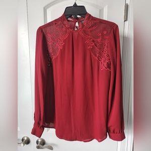 NWOT The Limited Blouse with Lace